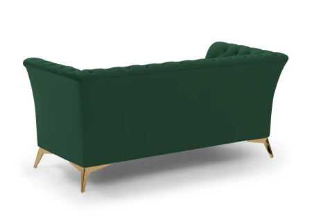 Whitby - Chesterfield Luxus 2-Sitzer Sofa aus Samt mit goldenen, silbernen oder schwarzen Füßen