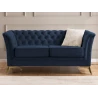 Whitby - Chesterfield Luxus 2-Sitzer Sofa aus Samt mit goldenen, silbernen oder schwarzen Füßen