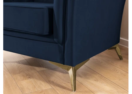 Whitby - Chesterfield Luxus 2-Sitzer Sofa aus Samt mit goldenen, silbernen oder schwarzen Füßen