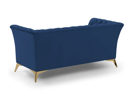 Whitby - Chesterfield Luxus 2-Sitzer Sofa aus Samt mit goldenen, silbernen oder schwarzen Füßen
