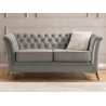 Whitby - Chesterfield Luxus 2-Sitzer Sofa aus Samt mit goldenen, silbernen oder schwarzen Füßen