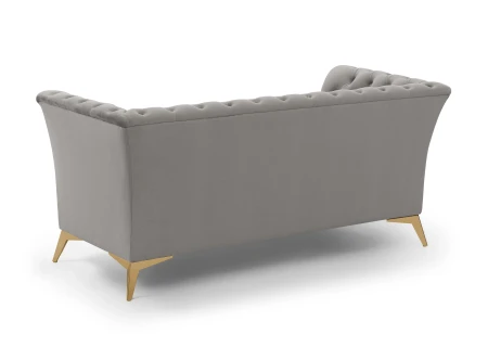 Whitby - Chesterfield Luxus 2-Sitzer Sofa aus Samt mit goldenen, silbernen oder schwarzen Füßen