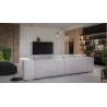 Vivian - Big Sofa mit Schlaffunktion, Boxspringfederung, Lounge Sofa mit vielen losen Kissen