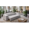 Vivian - Big Sofa mit Schlaffunktion, Boxspringfederung, Lounge Sofa mit vielen losen Kissen