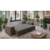 Vivian - Big Sofa mit Schlaffunktion, Boxspringfederung, Lounge Sofa mit vielen losen Kissen