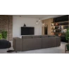 Vivian - Big Sofa mit Schlaffunktion, Boxspringfederung, Lounge Sofa mit vielen losen Kissen