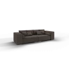 Vivian - Big Sofa mit Schlaffunktion, Boxspringfederung, Lounge Sofa mit vielen losen Kissen