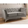 Whitby - Chesterfield Luxus 2-Sitzer Sofa aus Samt mit goldenen, silbernen oder schwarzen Füßen