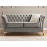 Whitby - Chesterfield Luxus 2-Sitzer Sofa aus Samt mit goldenen, silbernen oder schwarzen Füßen