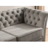 Whitby - Chesterfield Luxus 2-Sitzer Sofa aus Samt mit goldenen, silbernen oder schwarzen Füßen