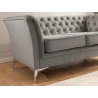 Whitby - Chesterfield Luxus 2-Sitzer Sofa aus Samt mit goldenen, silbernen oder schwarzen Füßen