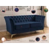 Whitby - Chesterfield Luxus 2-Sitzer Sofa aus Samt mit goldenen, silbernen oder schwarzen Füßen