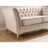 Whitby - Chesterfield Luxus 3-Sitzer Sofa aus Samt mit goldenen, silbernen oder schwarzen Füßen