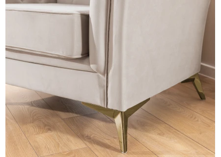 Whitby - Chesterfield Luxus 3-Sitzer Sofa aus Samt mit goldenen, silbernen oder schwarzen Füßen