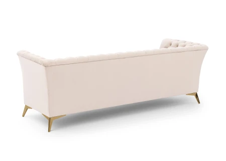 Whitby - Chesterfield Luxus 3-Sitzer Sofa aus Samt mit goldenen, silbernen oder schwarzen Füßen