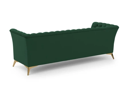 Whitby - Chesterfield Luxus 3-Sitzer Sofa aus Samt mit goldenen, silbernen oder schwarzen Füßen