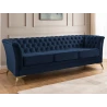 Whitby - Chesterfield Luxus 3-Sitzer Sofa aus Samt mit goldenen, silbernen oder schwarzen Füßen