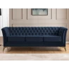 Whitby - Chesterfield Luxus 3-Sitzer Sofa aus Samt mit goldenen, silbernen oder schwarzen Füßen