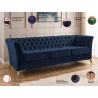 Whitby - Chesterfield Luxus 3-Sitzer Sofa aus Samt mit goldenen, silbernen oder schwarzen Füßen