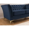 Whitby - Chesterfield Luxus 3-Sitzer Sofa aus Samt mit goldenen, silbernen oder schwarzen Füßen