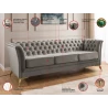 Whitby - Chesterfield Luxus 3-Sitzer Sofa aus Samt mit goldenen, silbernen oder schwarzen Füßen