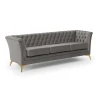 Whitby - Chesterfield Luxus 3-Sitzer Sofa aus Samt mit goldenen, silbernen oder schwarzen Füßen
