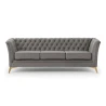 Whitby - Chesterfield Luxus 3-Sitzer Sofa aus Samt mit goldenen, silbernen oder schwarzen Füßen