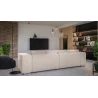 Vivian - Big Sofa mit Schlaffunktion, Boxspringfederung, Lounge Sofa mit vielen losen Kissen