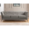 Whitby - Chesterfield Luxus 3-Sitzer Sofa aus Samt mit goldenen, silbernen oder schwarzen Füßen