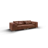 Calvin - Big Sofa mit Schlaffunktion, Boxspringfederung, Lounge Sofa mit vielen losen Kissen