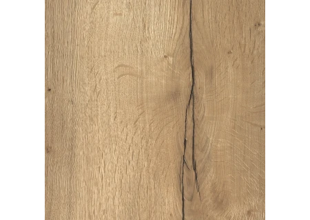 Stilo - Luxuriöser und moderner Couchtisch in Halifax Eiche mit Schwarze Metallfüße und Hochwertige Verarbeitung