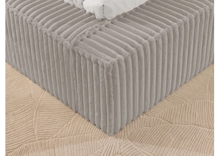 Noord - Modernes Polsterbett aus Plüschcord mit Lattenrost und großem Bettkasten