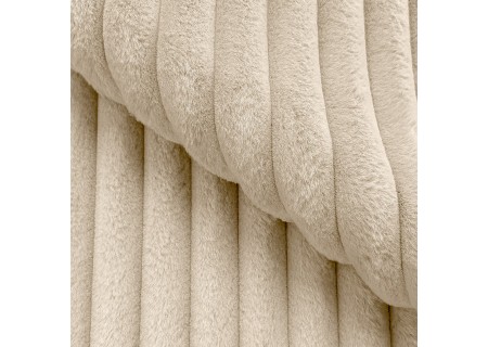 Mollis - Wohnlandschaft mit Schlaffunktion und Bettkasten aus Plüschcord mit schöner Sitzkomfort