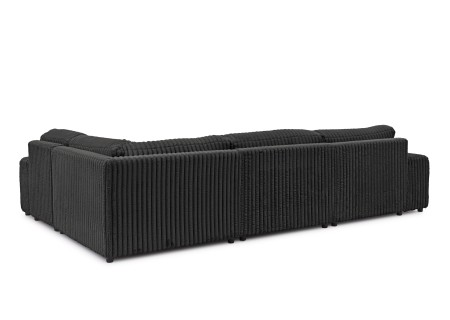 Mollis - Wohnlandschaft im XXL-Format aus Plüschcord mit schöner Sitzkomfort