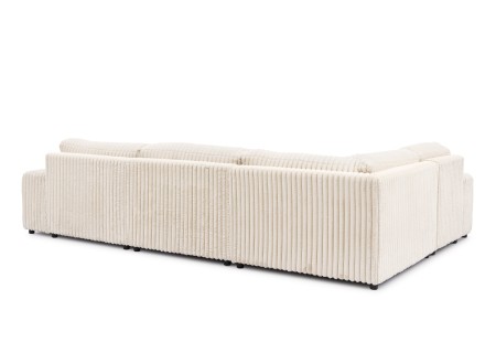 Mollis - Wohnlandschaft im XXL-Format aus Plüschcord mit schöner Sitzkomfort