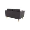 Violet - Sofa 2-Sitzer mit Holzfüßen im skandinavischen Stil