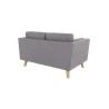 Violet - Sofa 2-Sitzer mit Holzfüßen im skandinavischen Stil