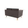 Violet - Sofa 2-Sitzer mit Holzfüßen im skandinavischen Stil