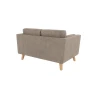 Violet - Sofa 2-Sitzer mit Holzfüßen im skandinavischen Stil