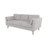 Violet - Sofa 3-Sitzer mit Holzfüßen im skandinavischen Stil