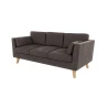 Violet - Sofa 3-Sitzer mit Holzfüßen im skandinavischen Stil