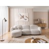 Nuvola - Modernes Ecksofa L-Form aus Bouclé-Stoff mit abgerundetem Design und hohem Sitzkomfort