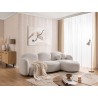 Nuvola - Modernes Ecksofa L-Form aus Bouclé-Stoff mit abgerundetem Design und hohem Sitzkomfort