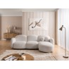 Nuvola - Modernes Ecksofa L-Form aus Bouclé-Stoff mit abgerundetem Design und hohem Sitzkomfort