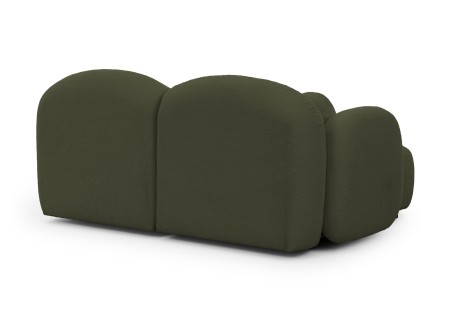 Nuvola - Modernes Ecksofa L-Form aus Bouclé-Stoff mit abgerundetem Design und hohem Sitzkomfort