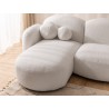 Nuvola - Moderne Wohnlandschaft aus Bouclé mit abgerundetem Design und hohem Sitzkomfort