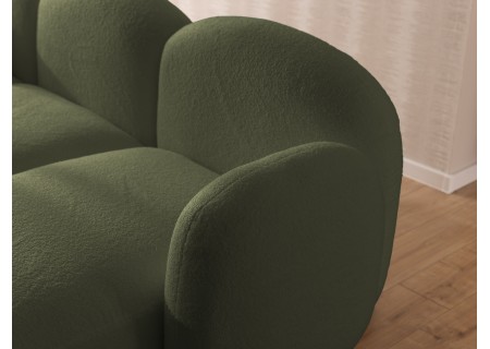 Nuvola - Moderne Wohnlandschaft aus Bouclé mit abgerundetem Design und hohem Sitzkomfort