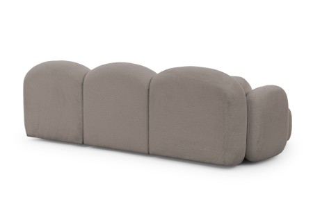 Nuvola - Moderne Wohnlandschaft aus Bouclé mit abgerundetem Design und hohem Sitzkomfort