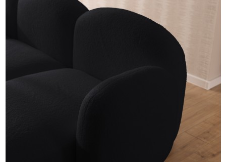 Nuvola - Moderne Wohnlandschaft aus Bouclé mit abgerundetem Design und hohem Sitzkomfort