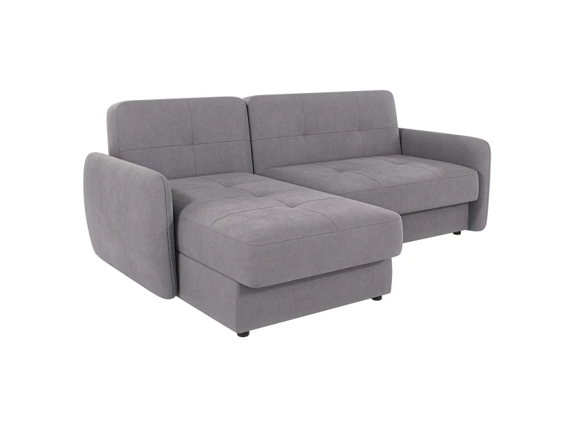 Elijah - Modernes Ecksofa mit Ottomane und Schlaffunktion